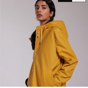 Stutterheim: Yellow Hooded Raincoat